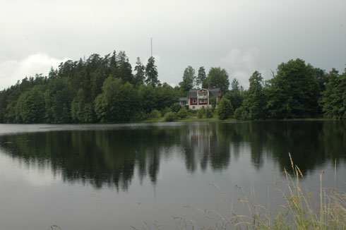 Utsikt över dammen i Nötån (foto: Micke Broqvist)